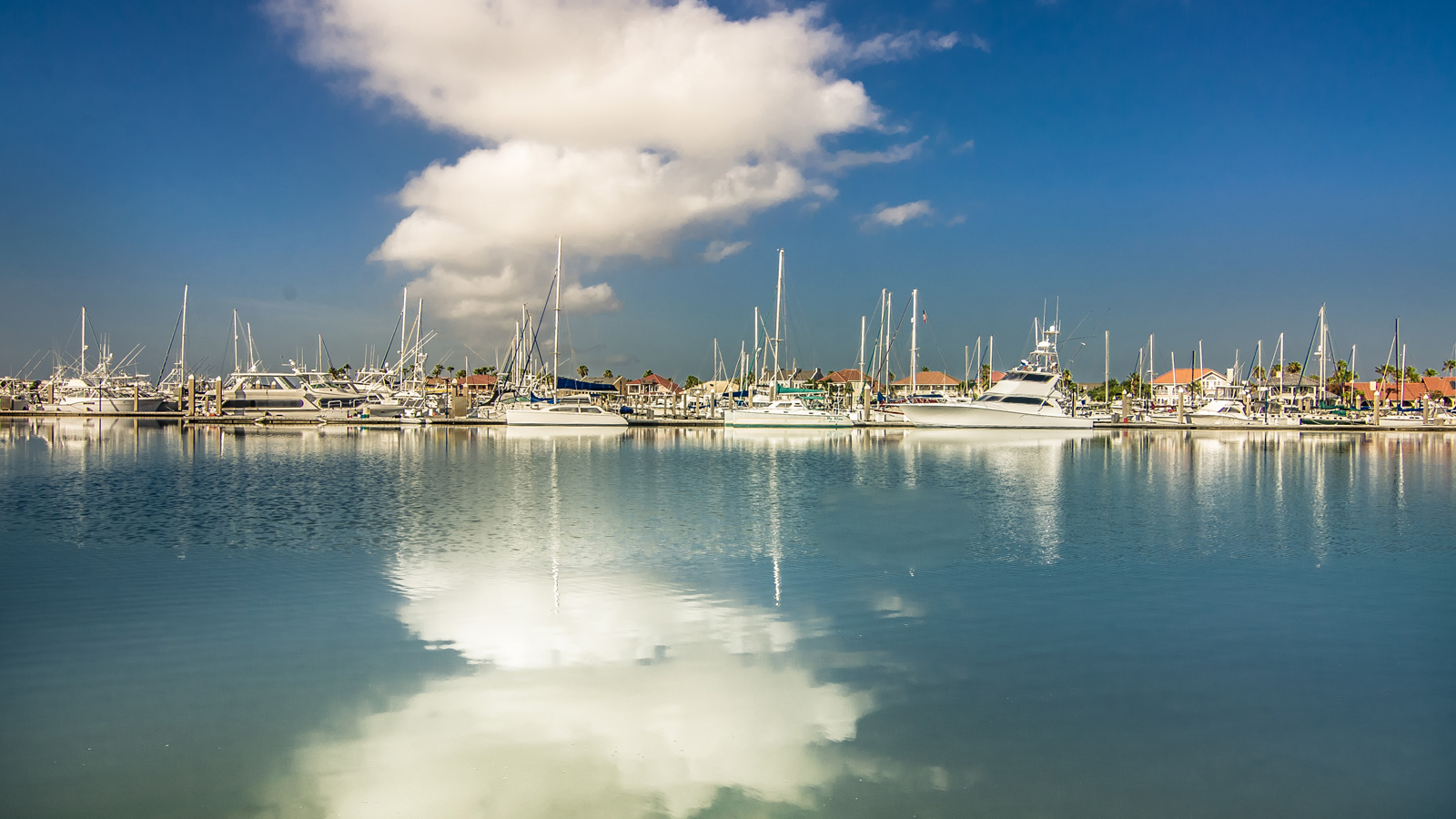 Port Aranasas Marina on Mustang Island